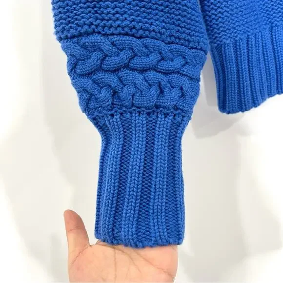 FINAL PRICE NEW NWT STAUD Cable Knit Turtleneck Sweater - Picture 4 of 9